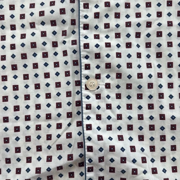 Men's Hanes Classic Night Pajama‎ Sleep Shirt Buttons Size Small Cotton Blend - Picture 5 of 8